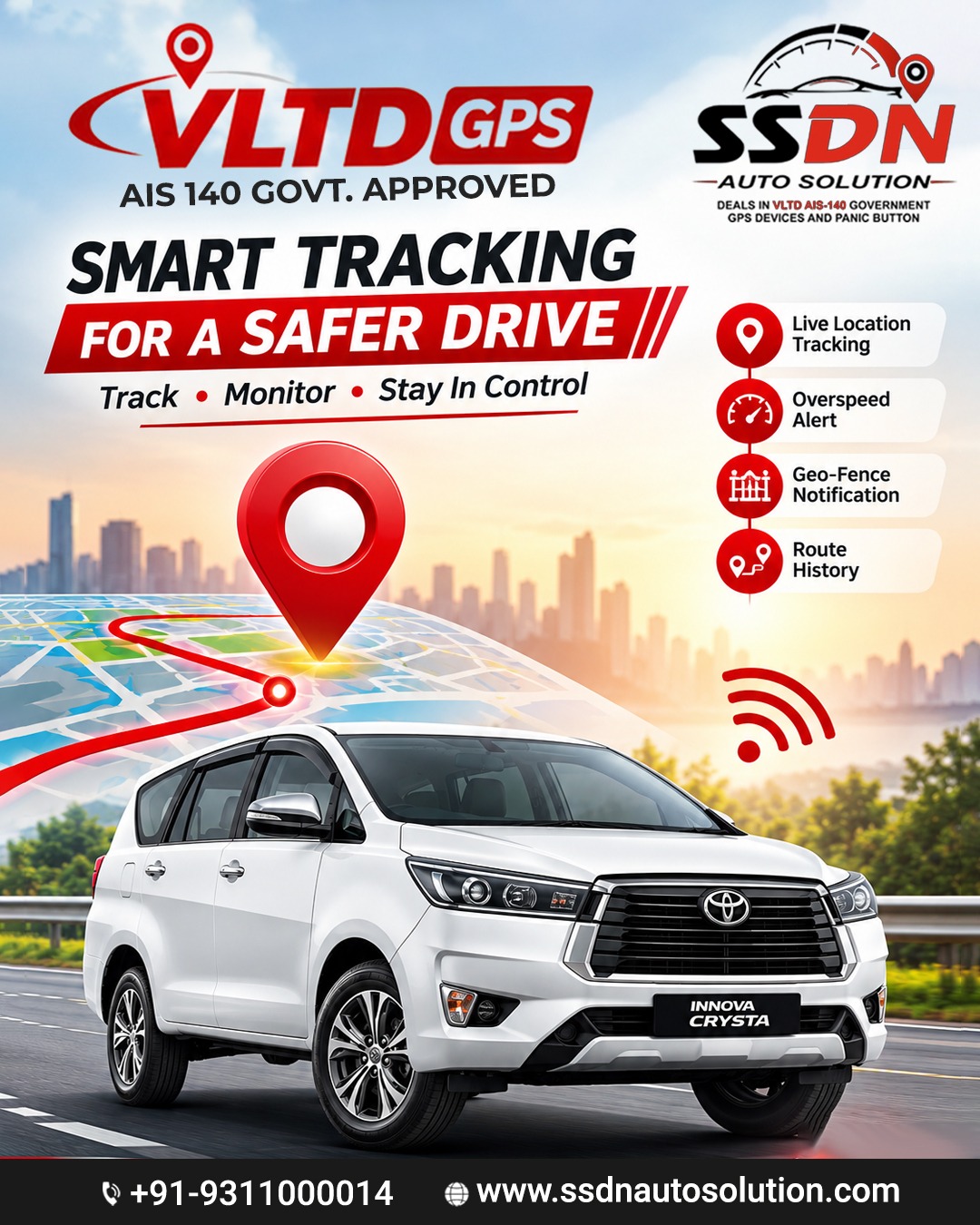 Ssdn Autosolution Facebook ad: Smart Tracking for a Safer Drive!