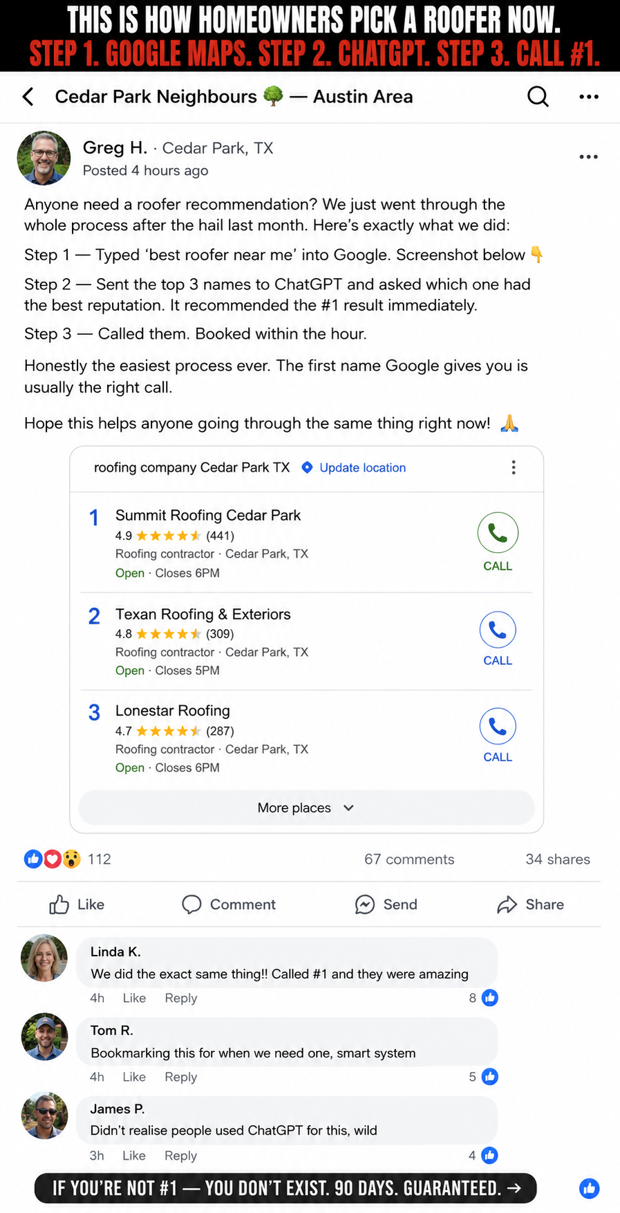 Rank On Maps Facebook ad
