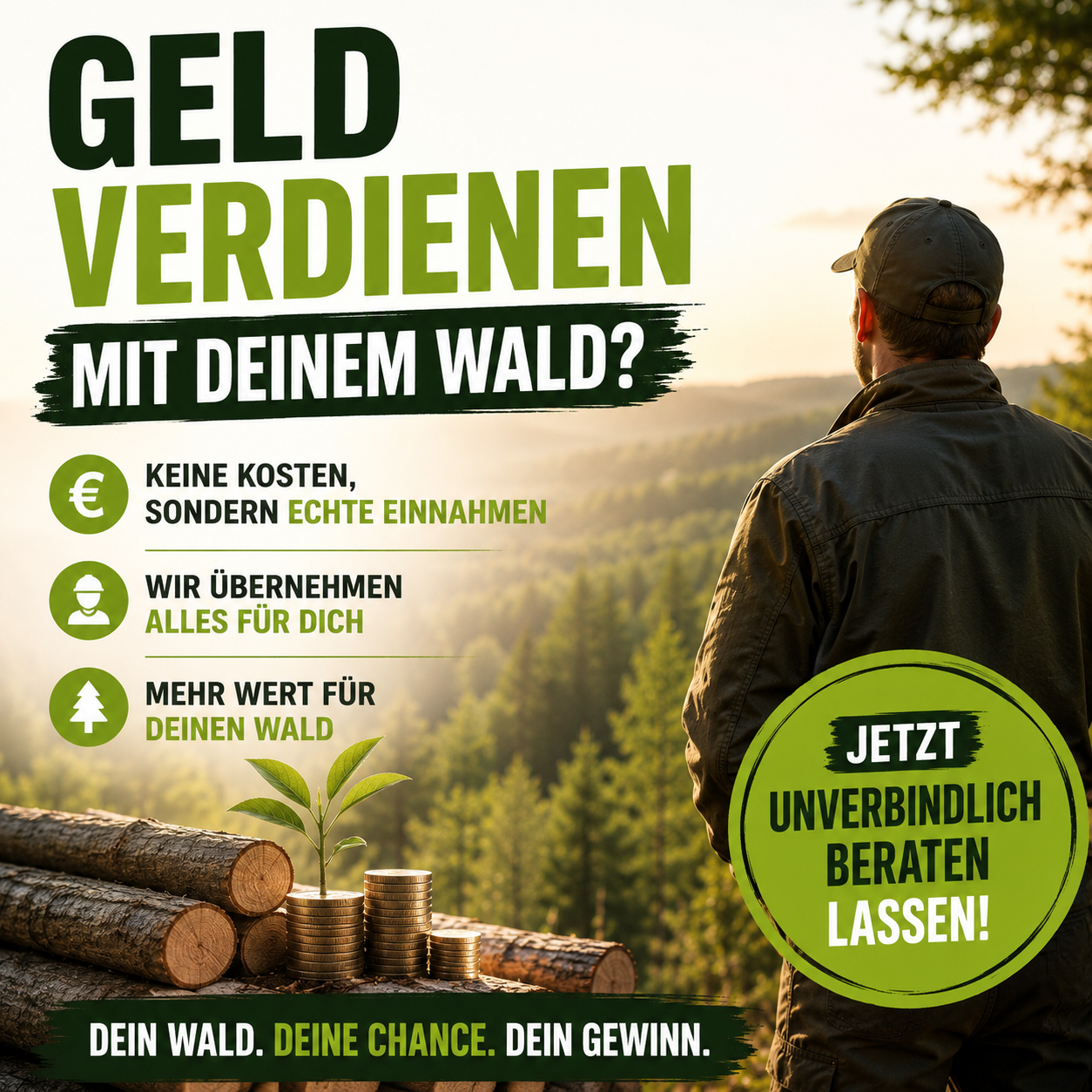 GS Company GmbH & Co. KG Facebook ad: Kostenlose Wald-Beratung sichern!