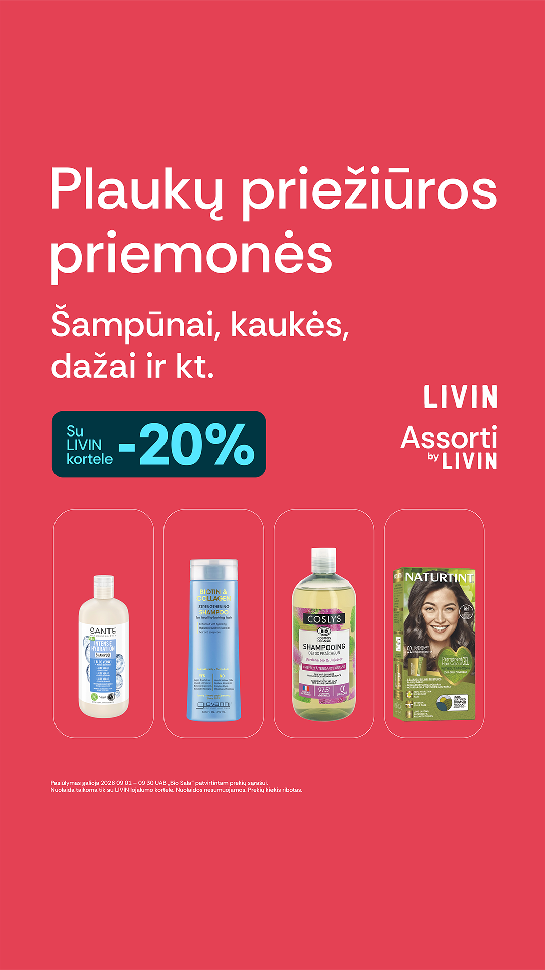 LIVIN sveiki produktai Facebook ad