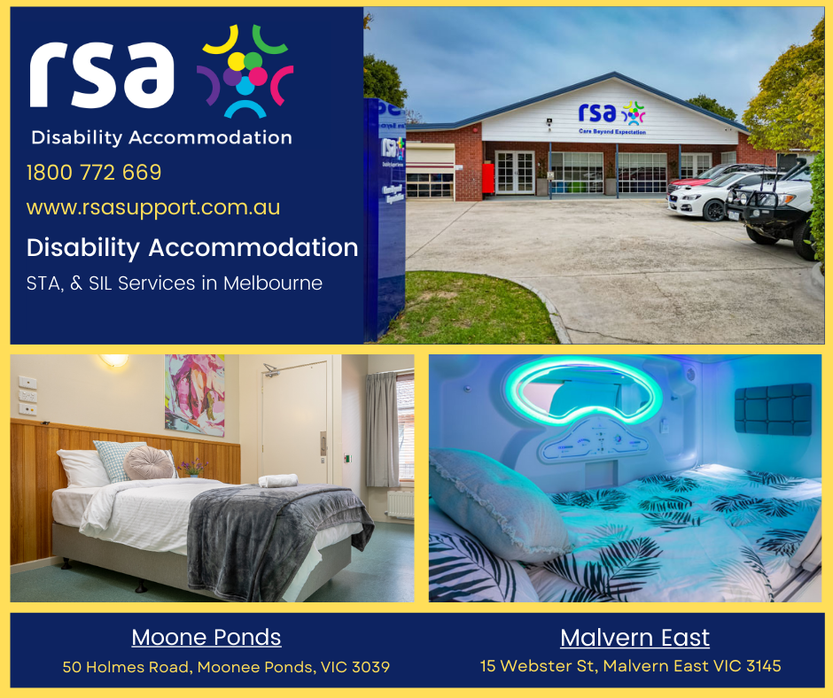 RSA Disability Support Services Facebook ad: Respite & SIL Services