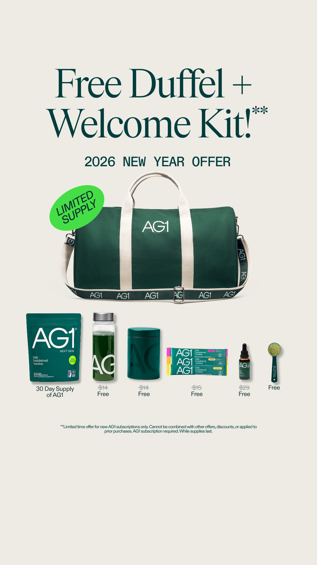 AG1 by Athletic Greens Facebook ad