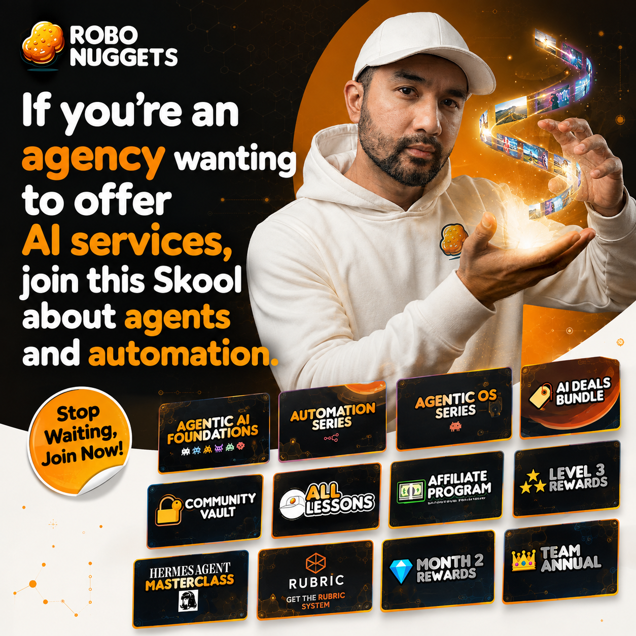 Skool Facebook ad