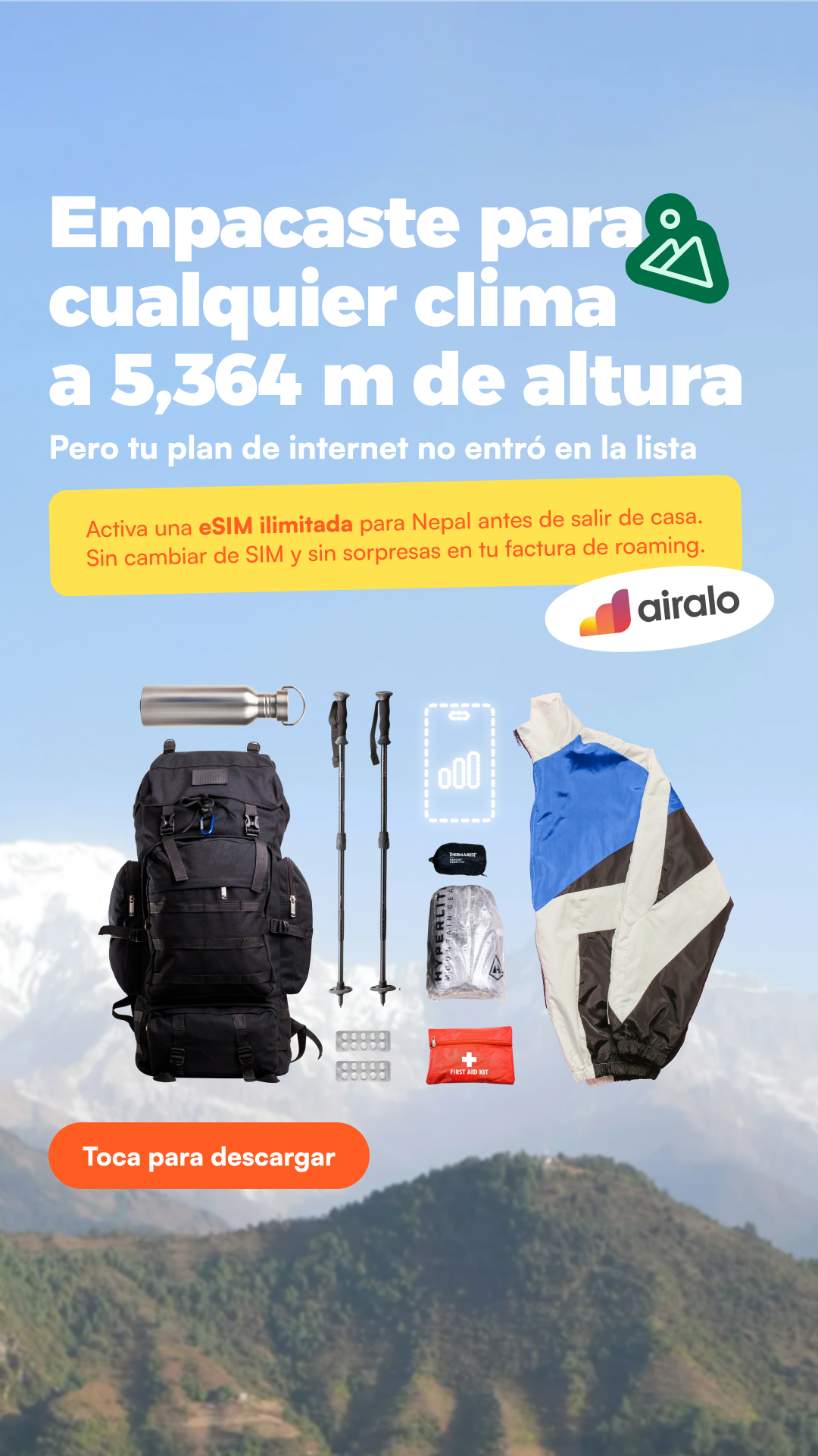 Airalo Global eSIM Store Facebook ad
