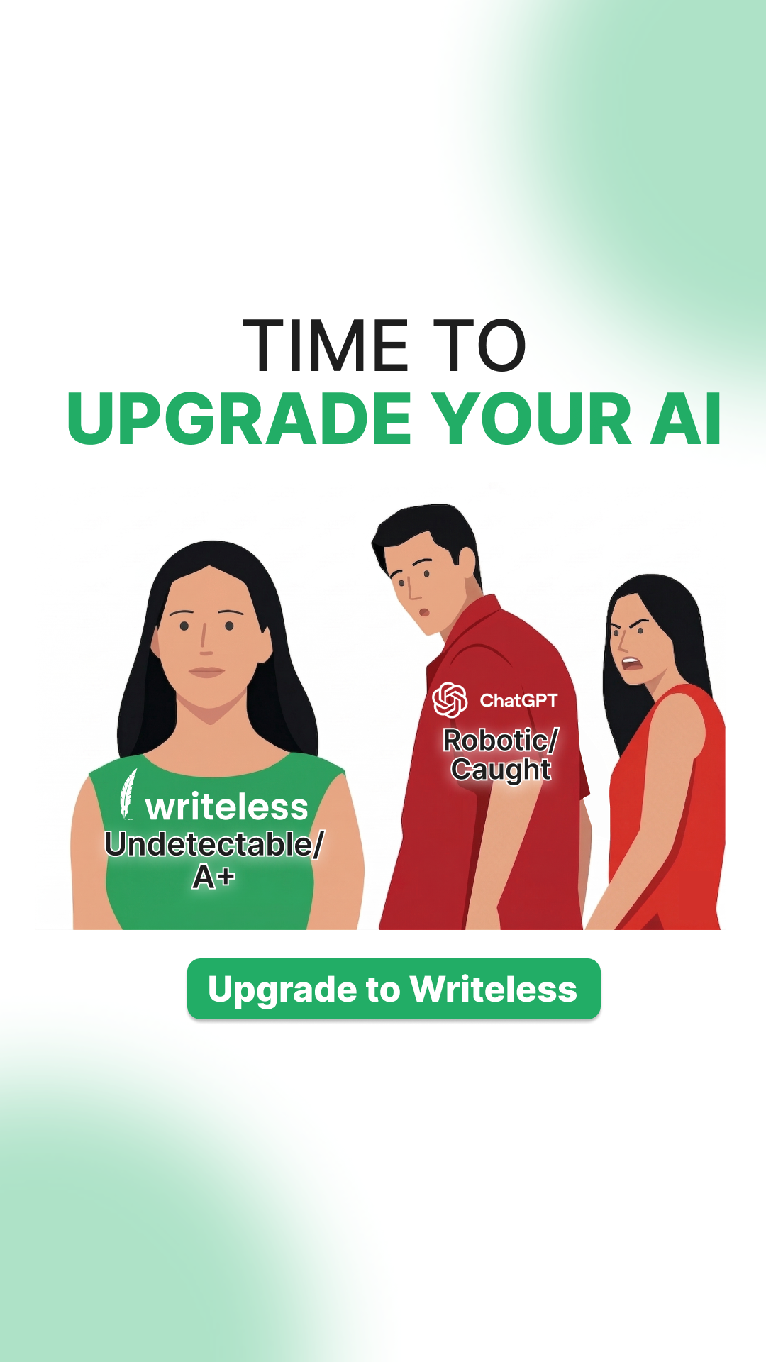 Writeless AI Facebook ad