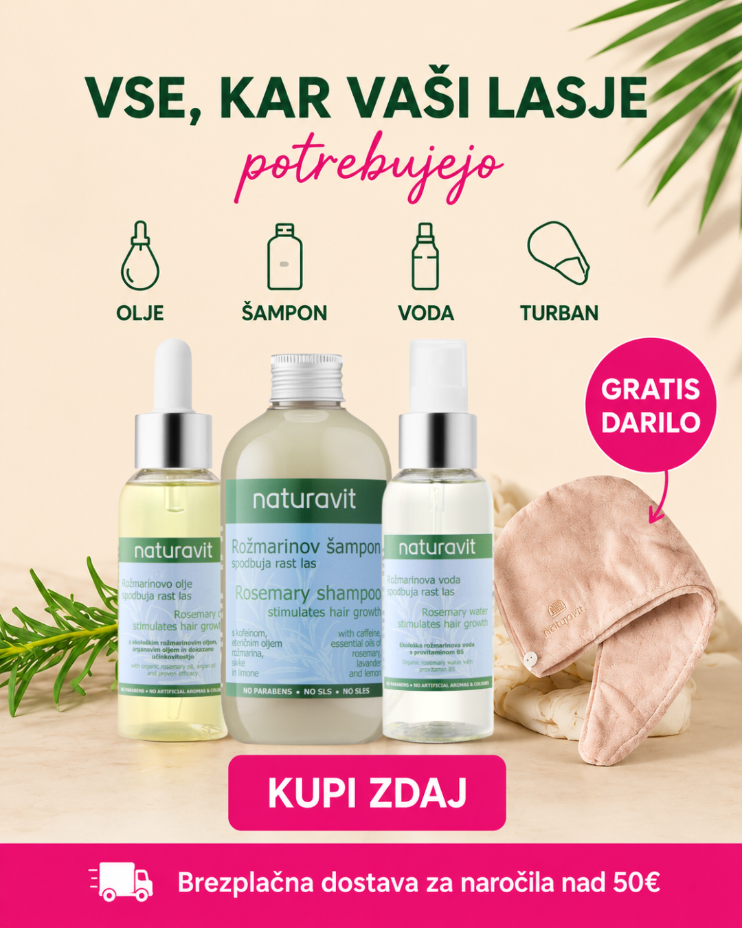 Naturavit kozmetika Facebook ad