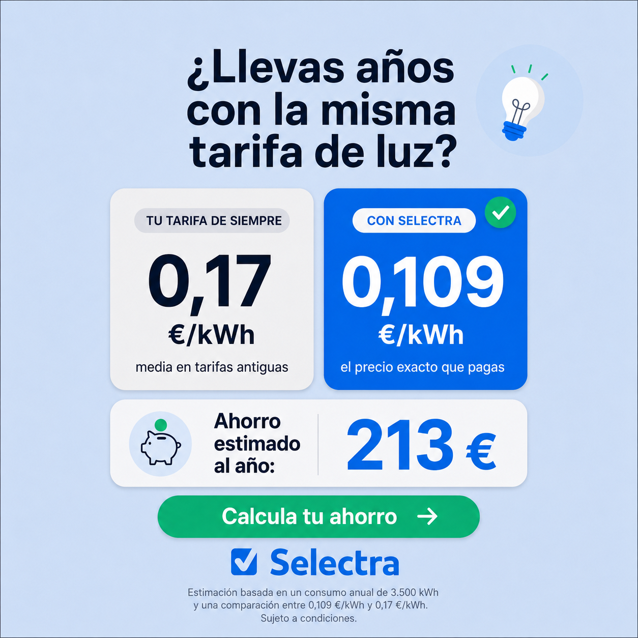Selectra Facebook ad from Aug 17, 2026