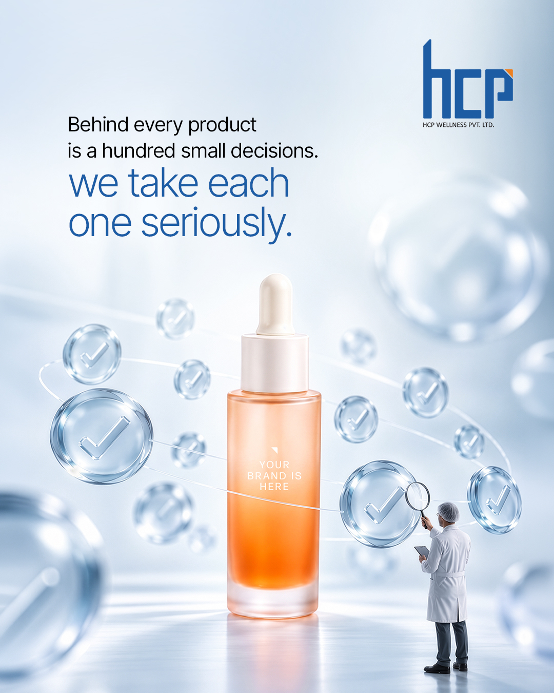 HCP Wellness Facebook ad: Behind every finished product are countless choices, from…