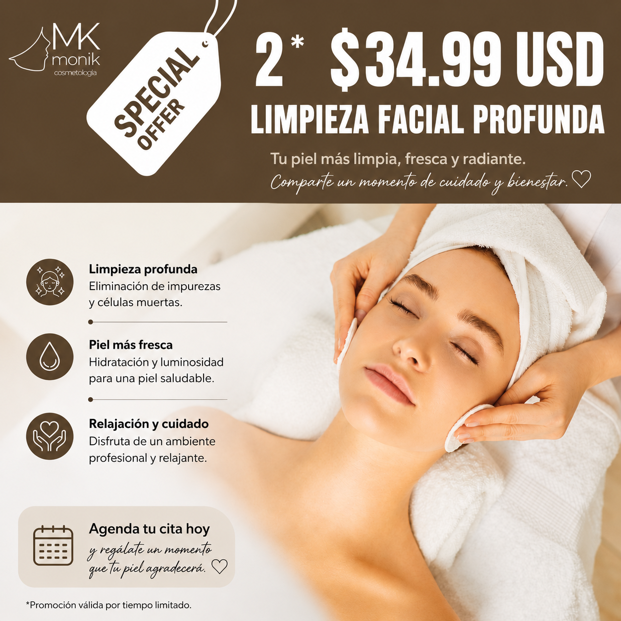 MONIK Cosmetología Estética Facebook ad