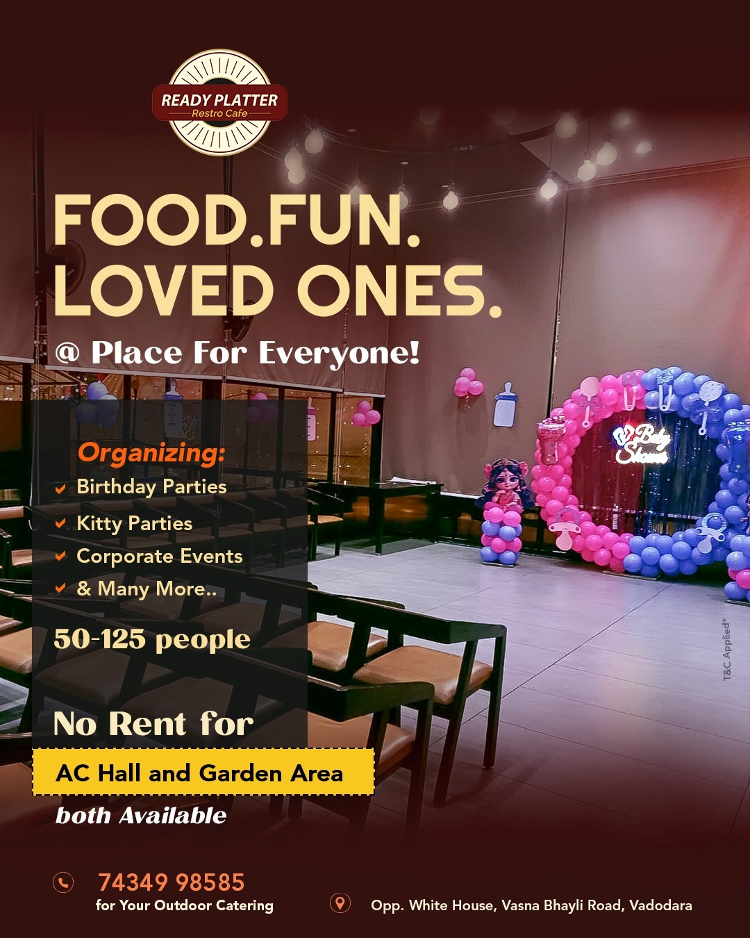 Ready Platter Facebook ad: Message us for more information