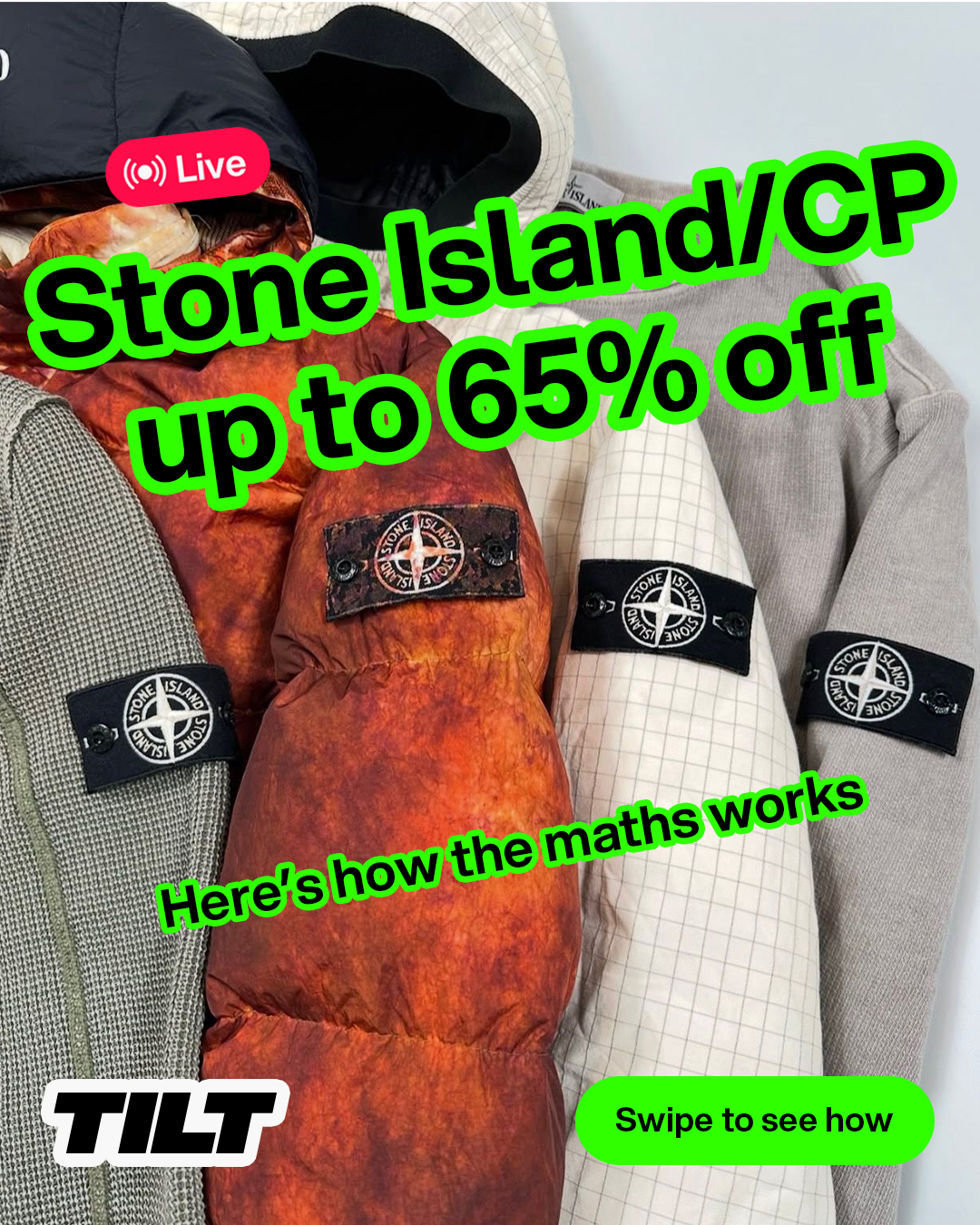 tierkards Facebook ad: Tilt: Shop Live Deals