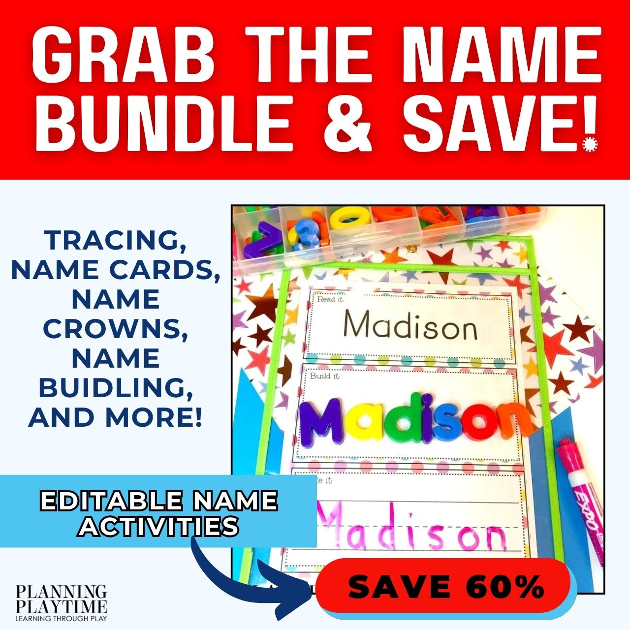 Planning Playtime - Learning Through Play Facebook ad