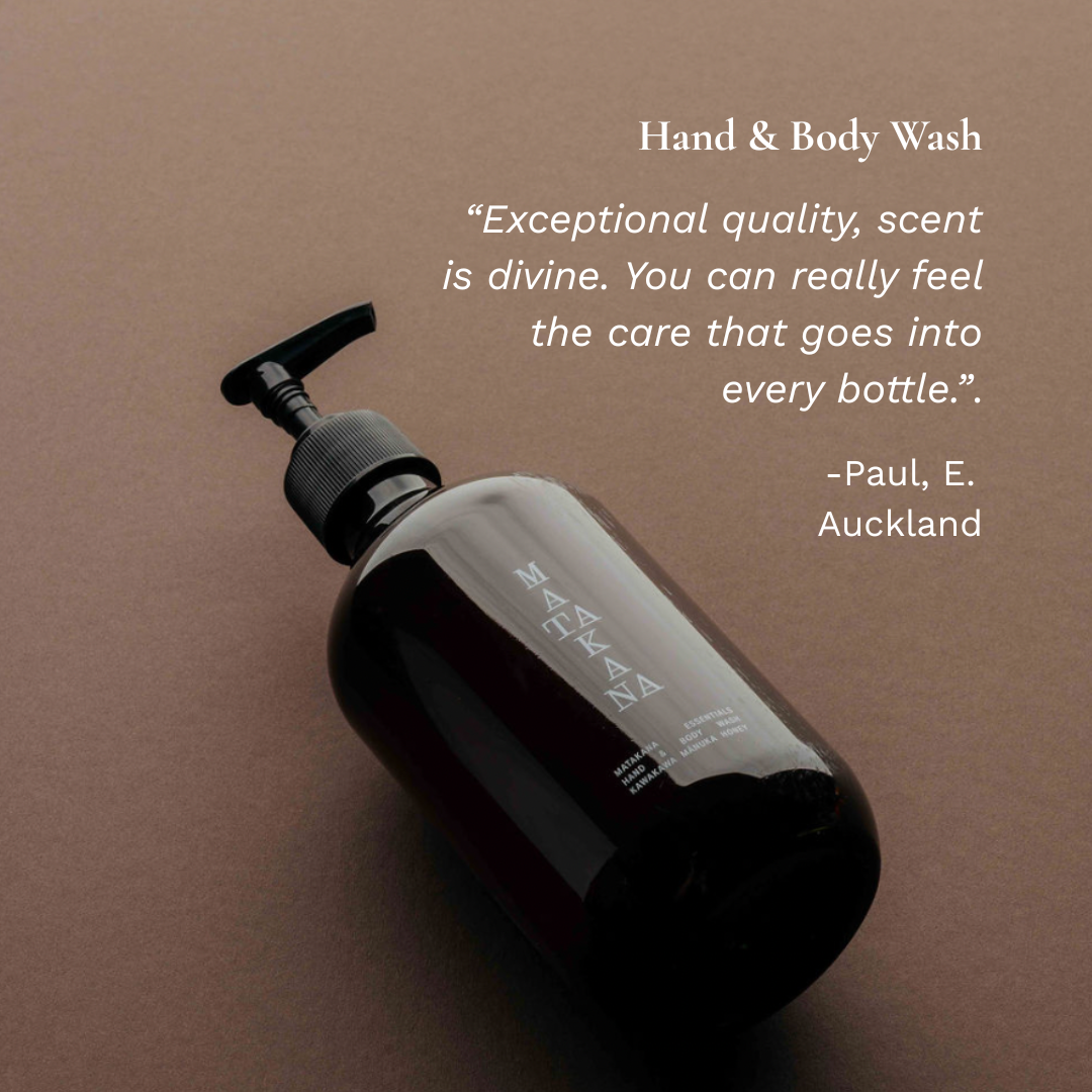 Matakana Essentials Facebook ad: Small-batch body and home care crafted in Matakana…