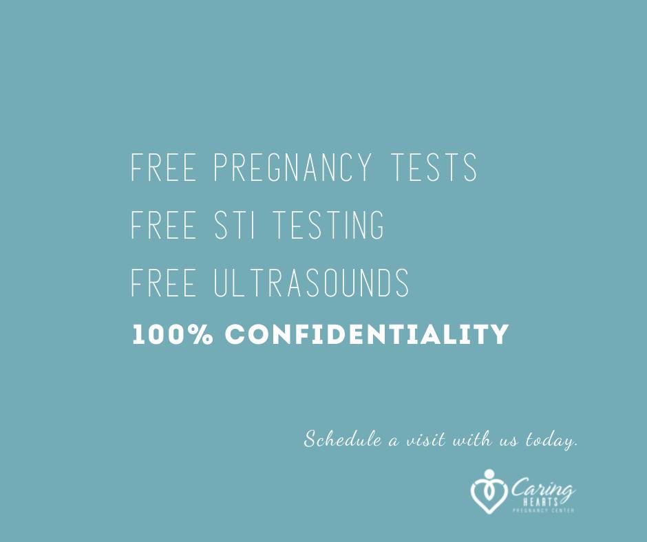 Caring Hearts Pregnancy Center Facebook ad: We're open on Fridays at our Little Rock…