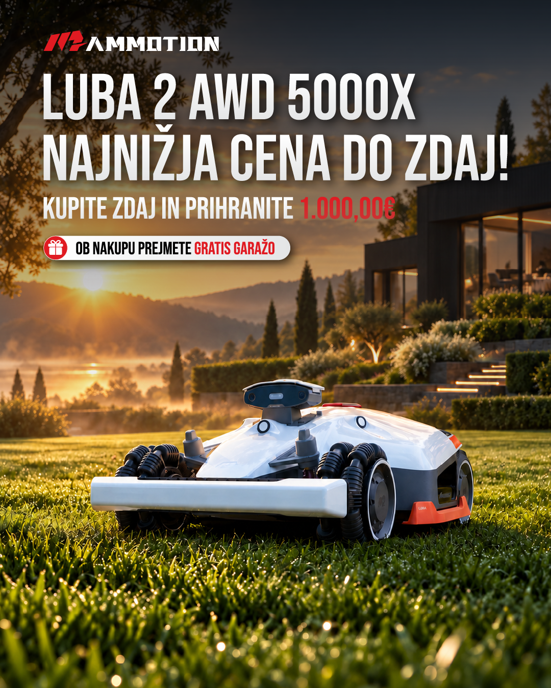 Mammotion Slovenija Facebook ad: LUAB 2 AWD 5000X