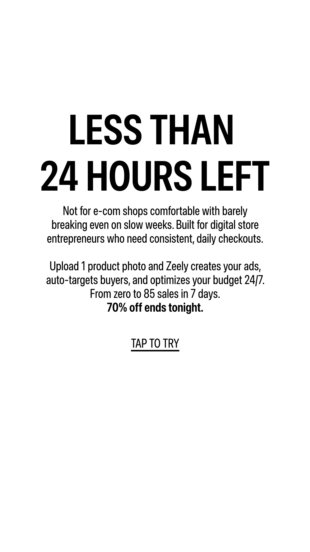Zeely Facebook ad