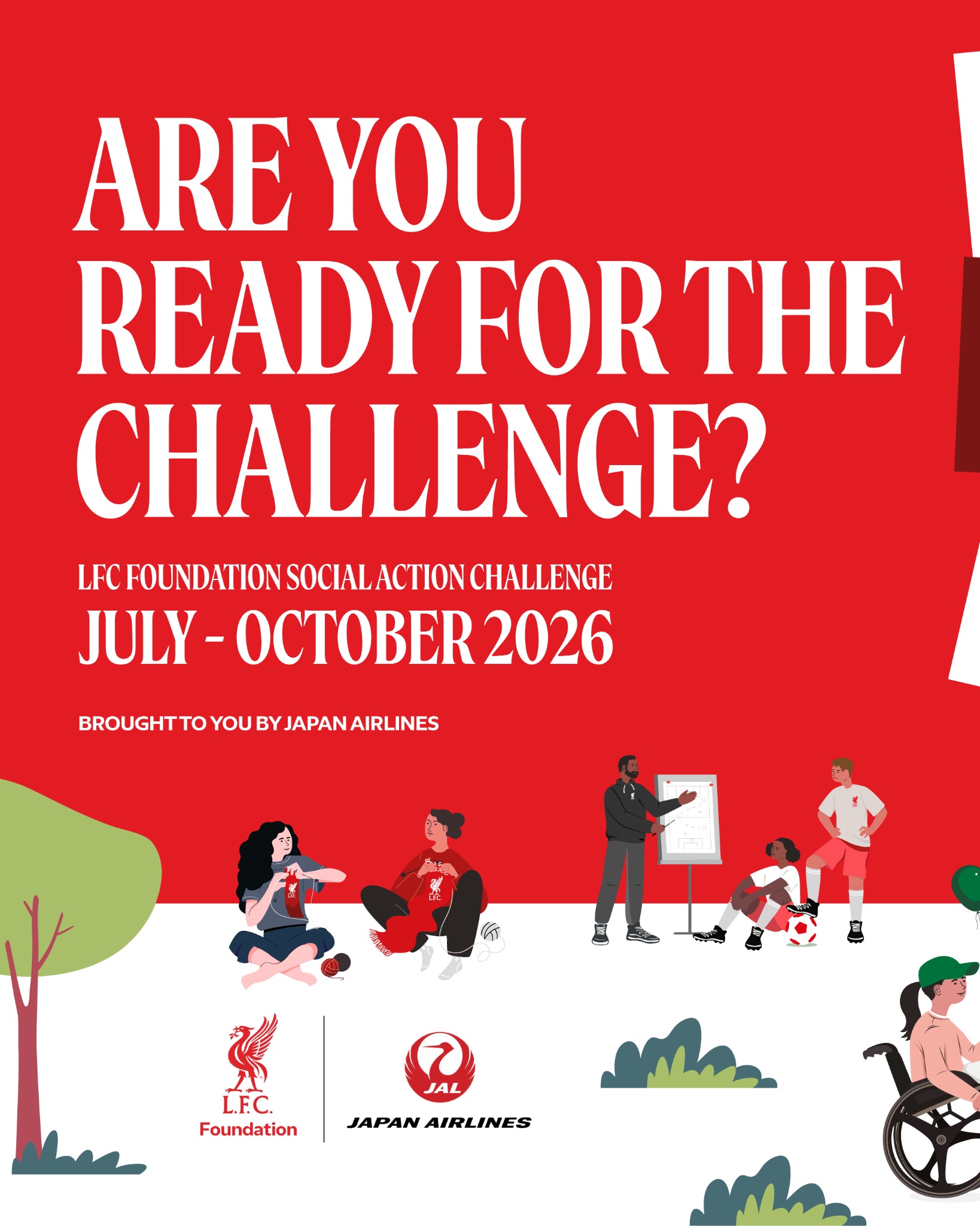 Japan Airlines Facebook ad: Let’s Celebrate Your Community Impact! YNWA!