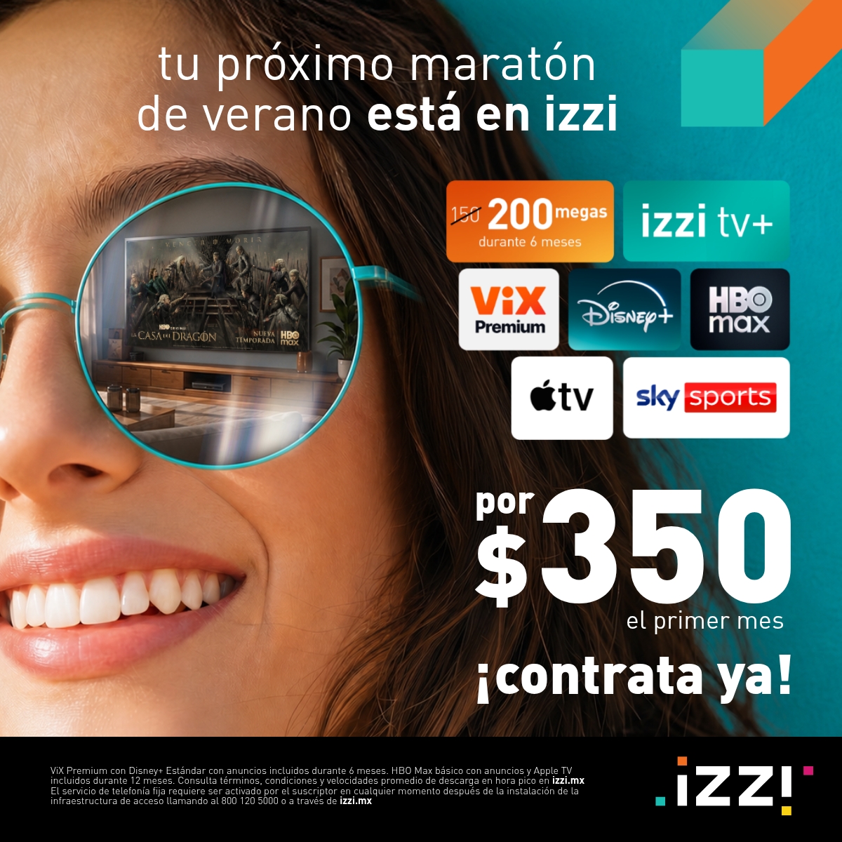 Planes izzi Facebook ad from Jul 7, 2026