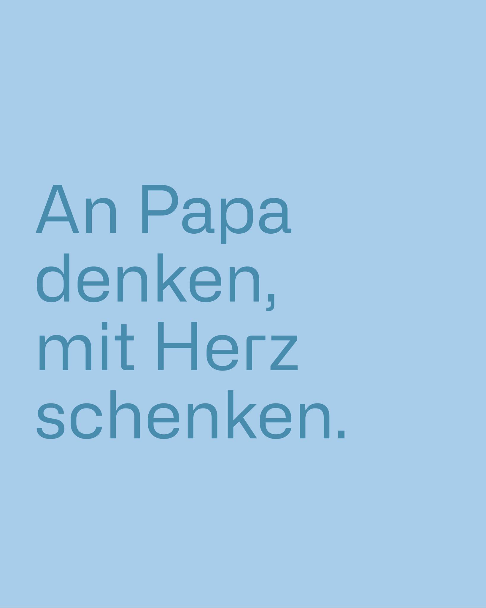 BIPA Facebook ad: An Papa denken, mit schenken.