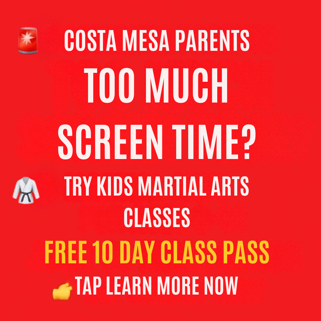 GB Costa Mesa, CA Facebook ad: Want a FREE 10-Day, Kids Martial Arts Class Pass?
