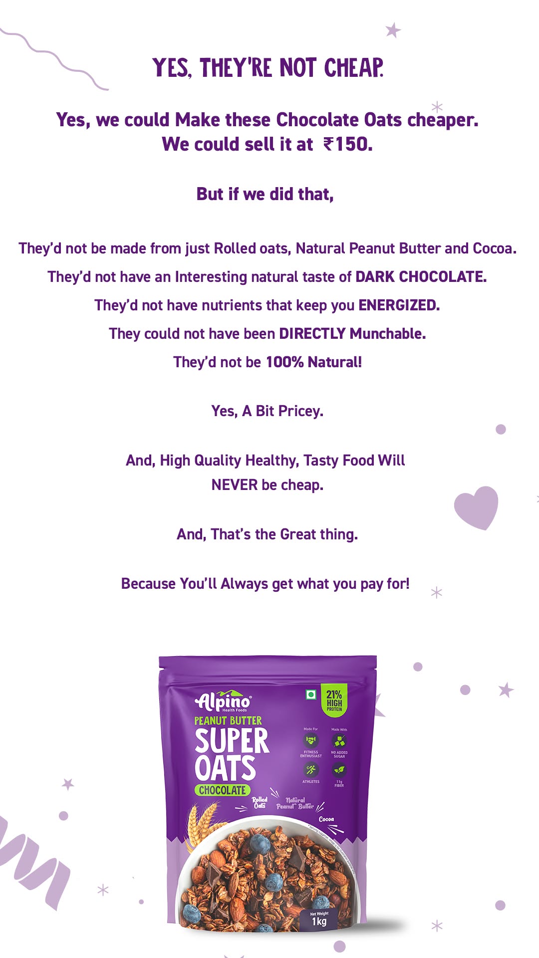 Alpino Health Foods Facebook ad