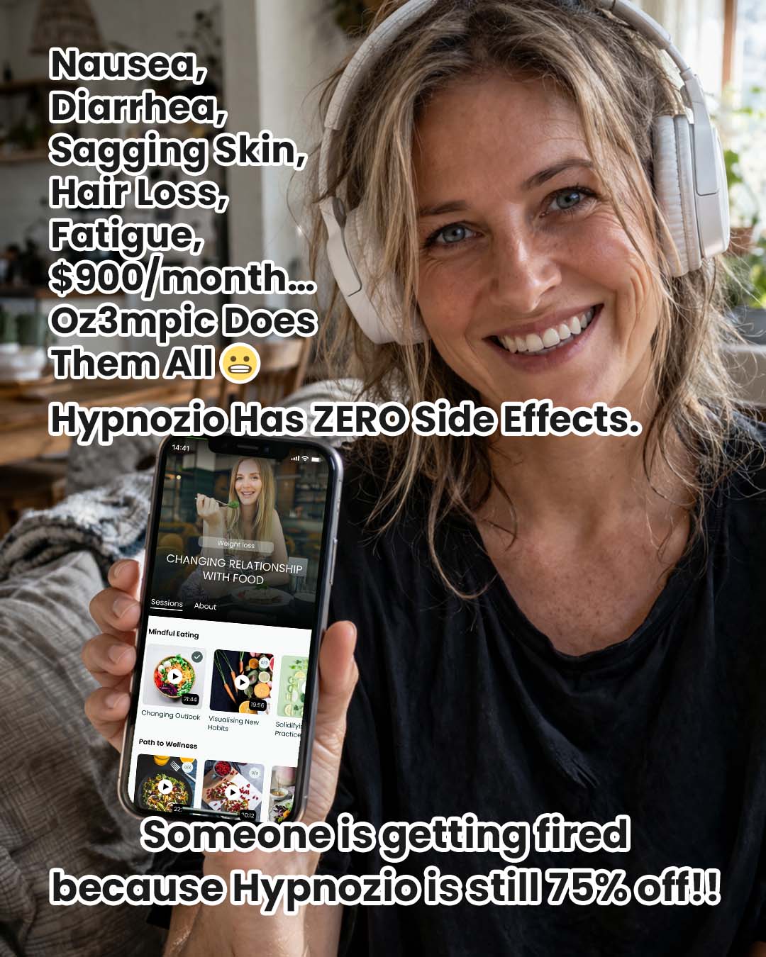 Hypnozio: power of hypnotherapy Facebook ad