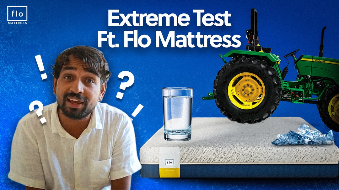 Flo Mattress Facebook ad: FLO x The Indian Hacker - We tested…