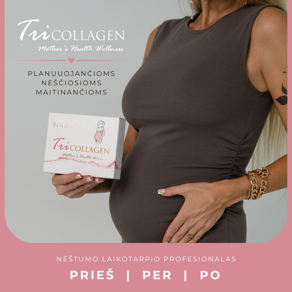 TriCollagen Facebook ad: Kūdikio ir motinos sveikatai palaikyti