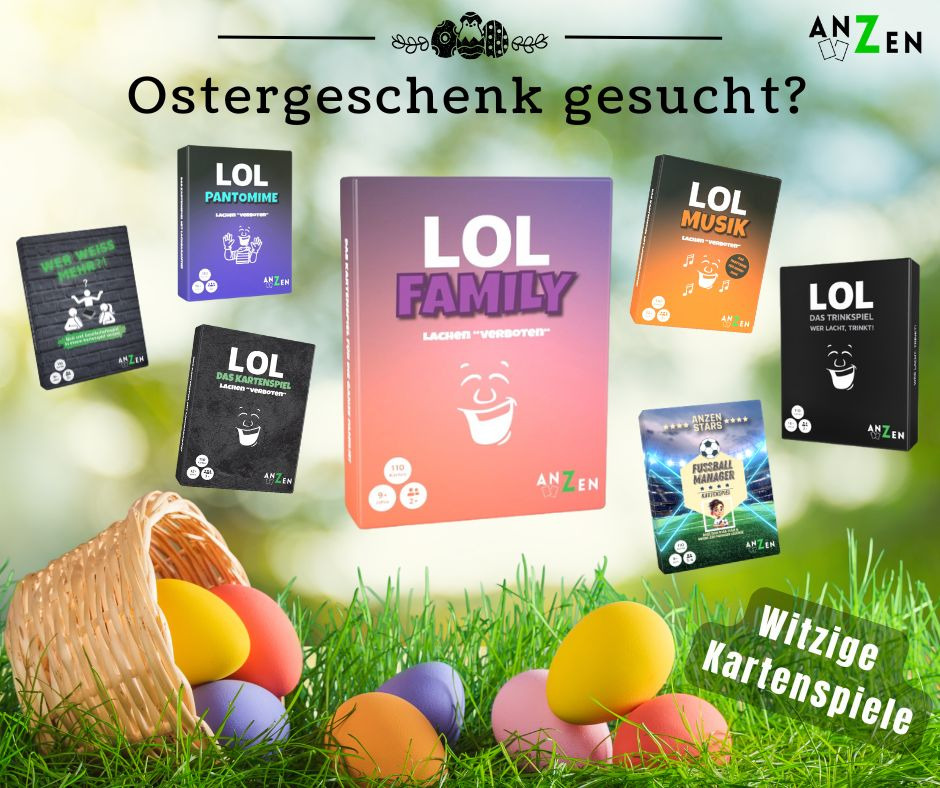 ANZEN Spiele Facebook ad: Hol dir jetzt das originelle Ostergeschenk!