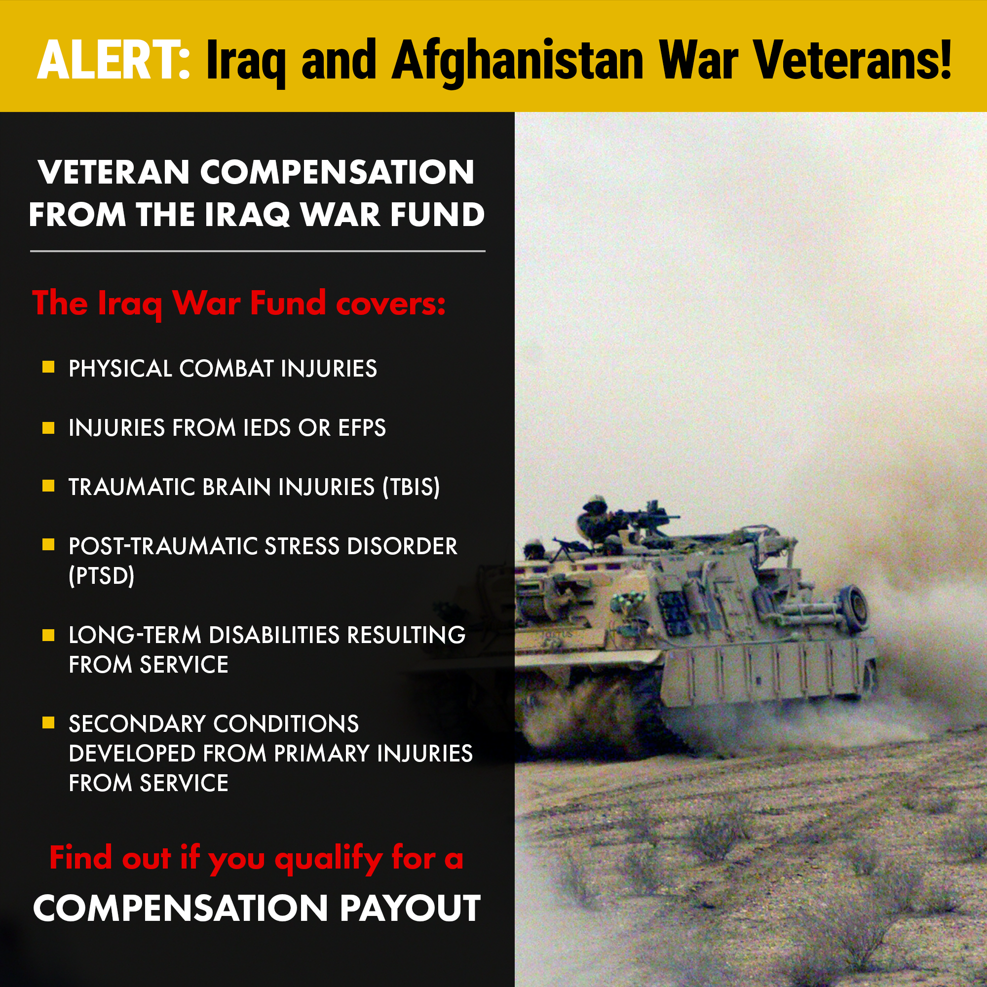 Rolshouse.com Facebook ad: Compensation For Veterans