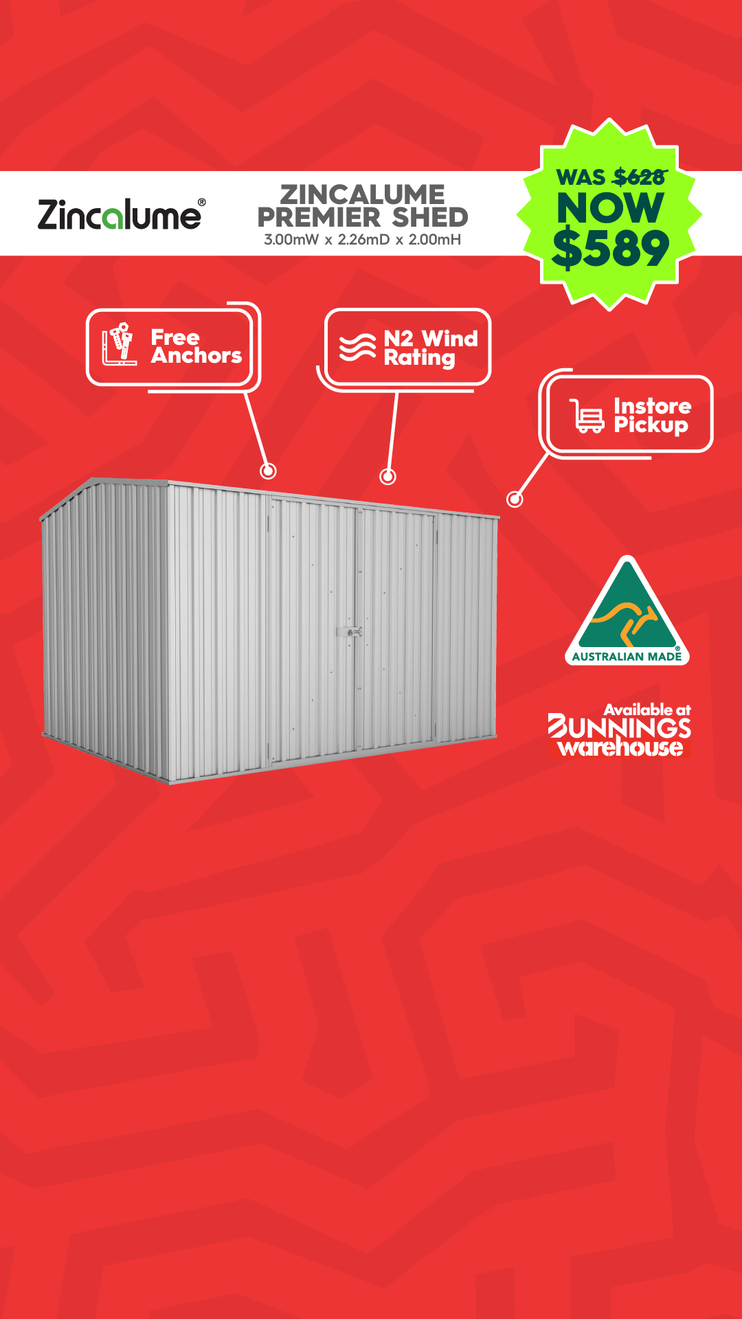 Absco Sheds Facebook ad