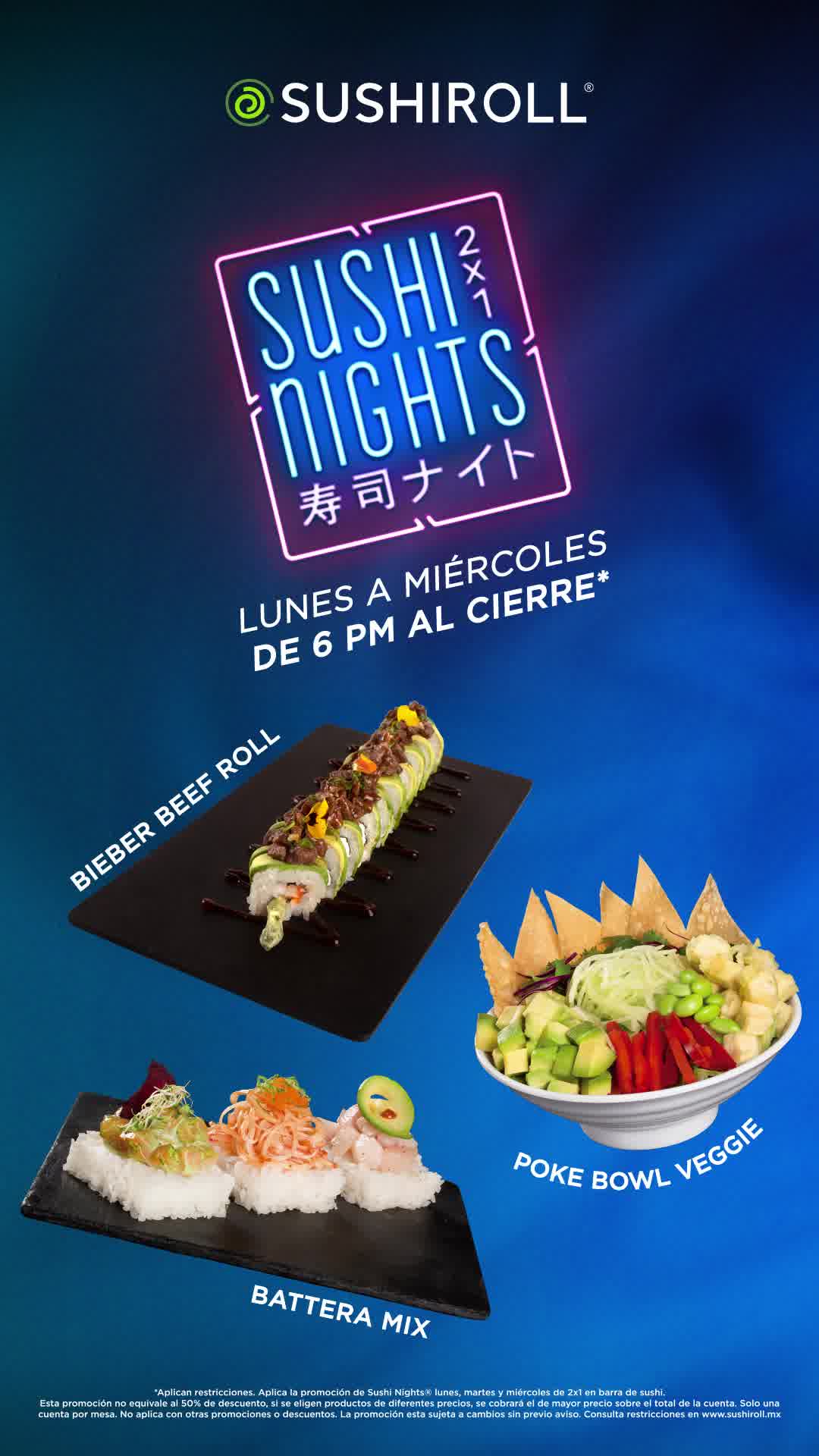 Sushi Roll Facebook ad