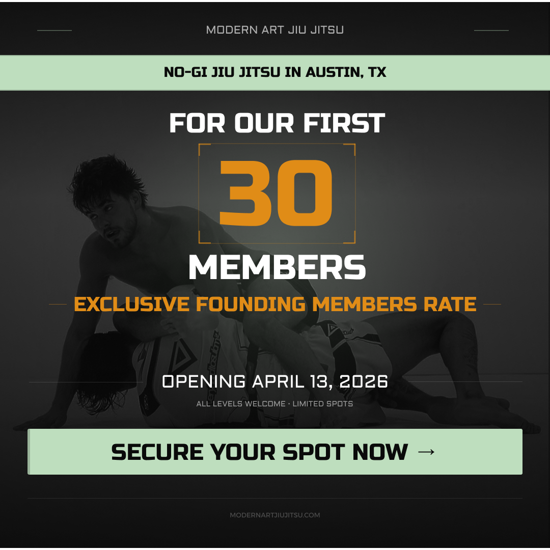 Modern Art Jiu Jitsu Facebook ad: Secure Your Spot Today