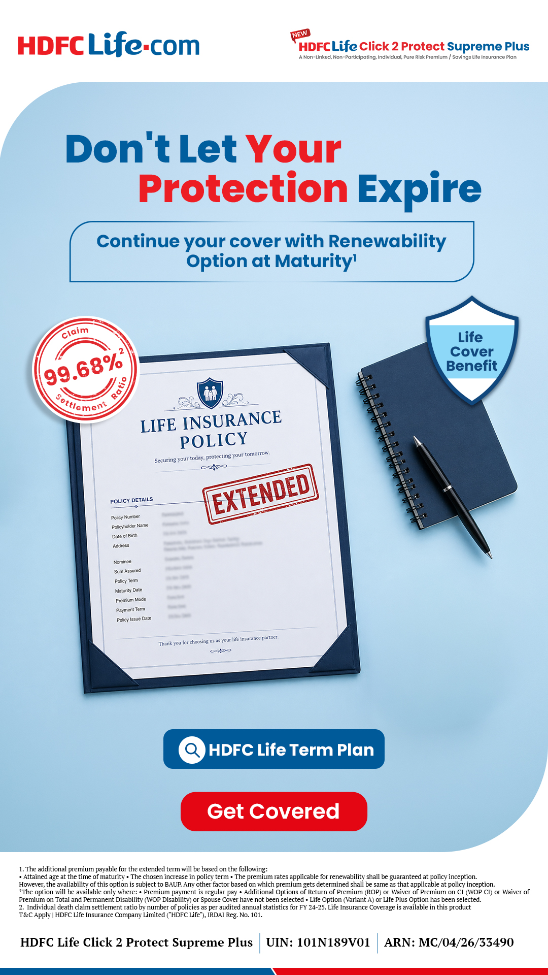 HDFC Life Facebook ad