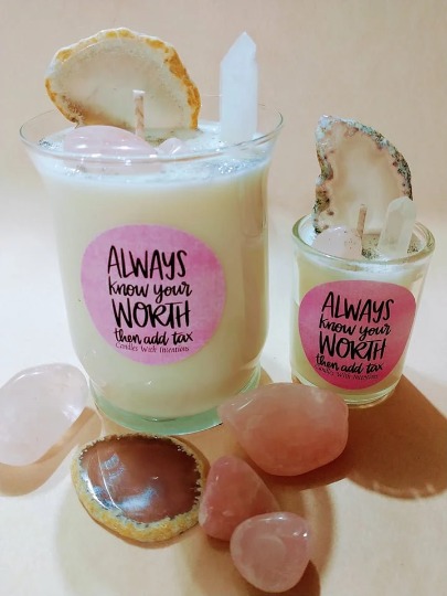 Candles with Intentions Facebook ad: Welcome to Candles With Intentions