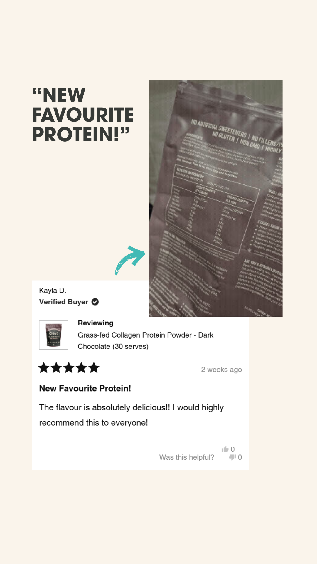 Chief Nutrition USA Facebook ad