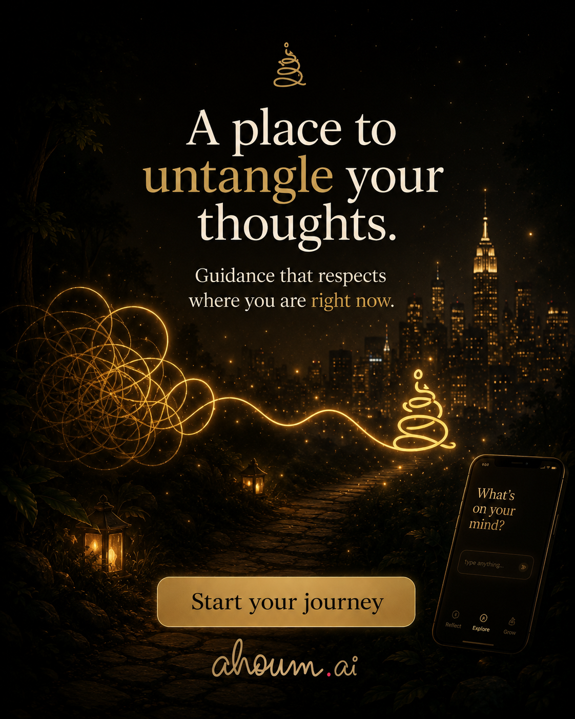 Ahoum Facebook ad: See Your Mind Clearly