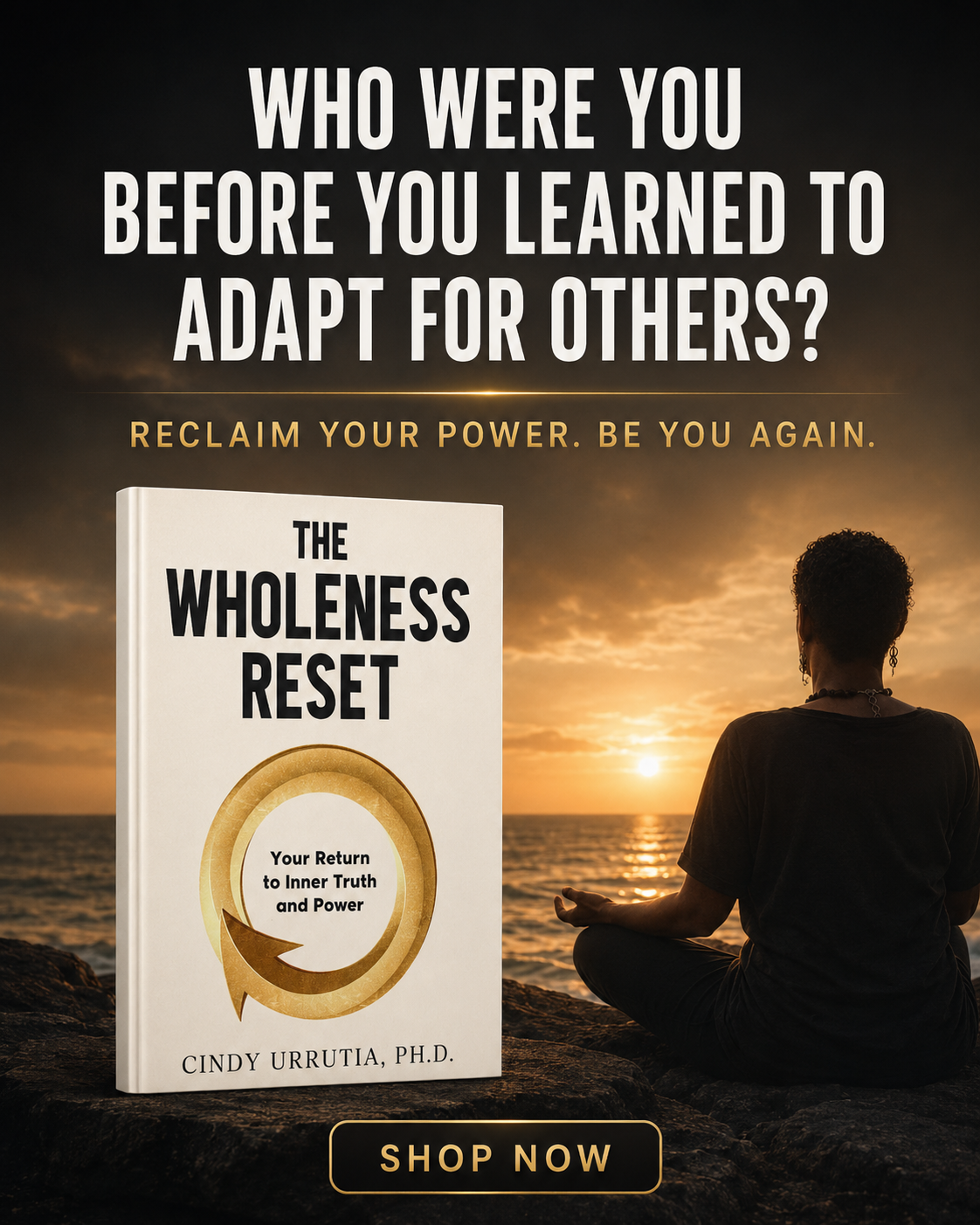 Cindy Urrutia, PhD Facebook ad: Reclaim Your Power