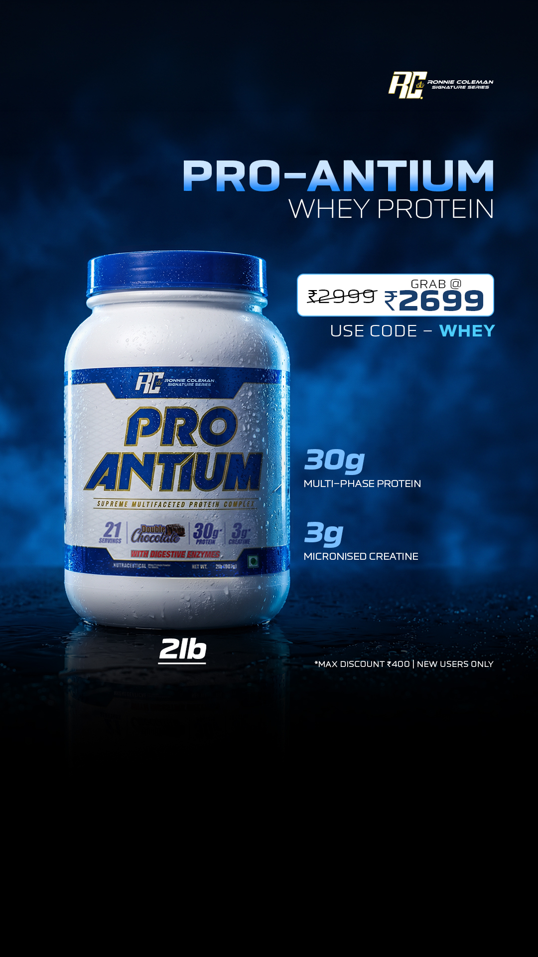 Ronnie Coleman Facebook ad