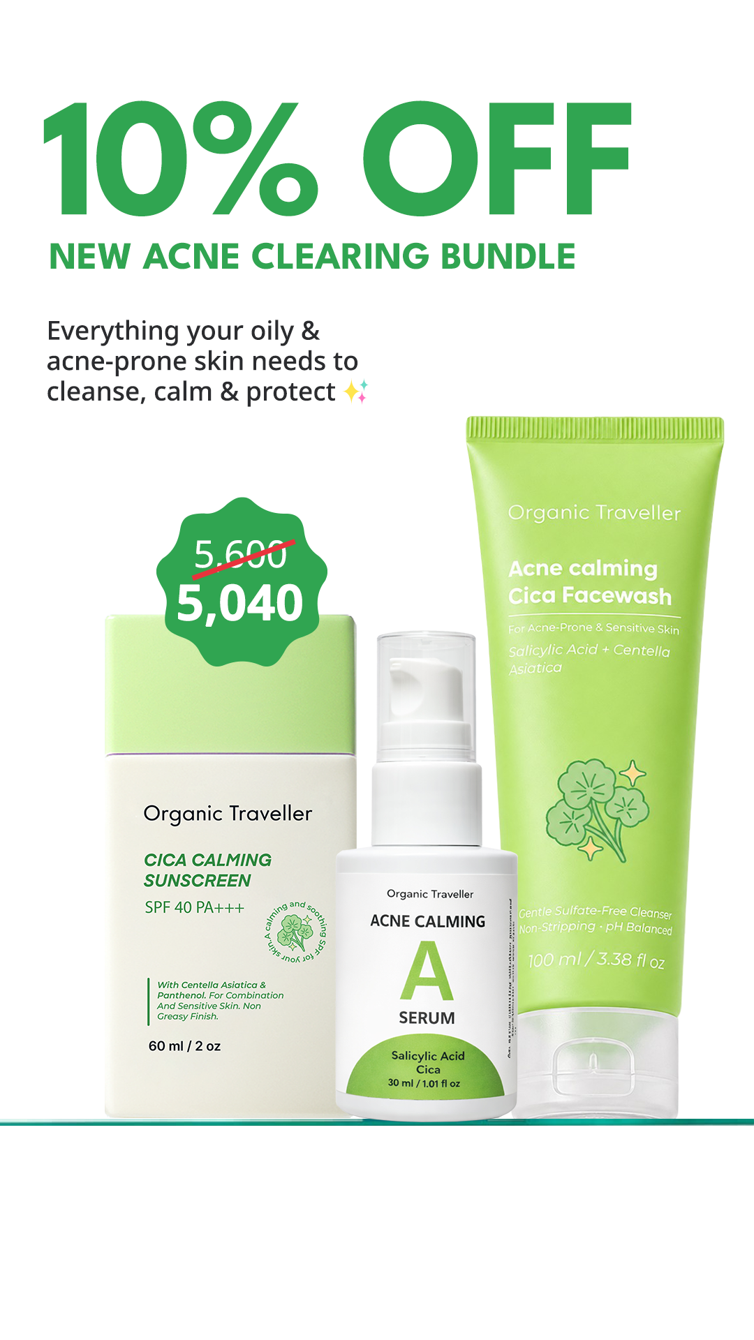 Organic Traveller - Skincare Facebook ad