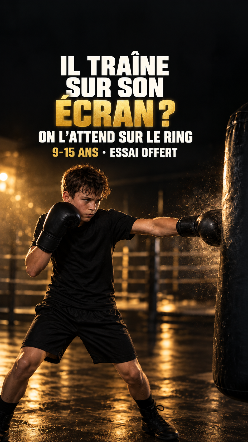 Sifight Fitness Facebook ad: Boxe 9-15 ans: son essai est offert
