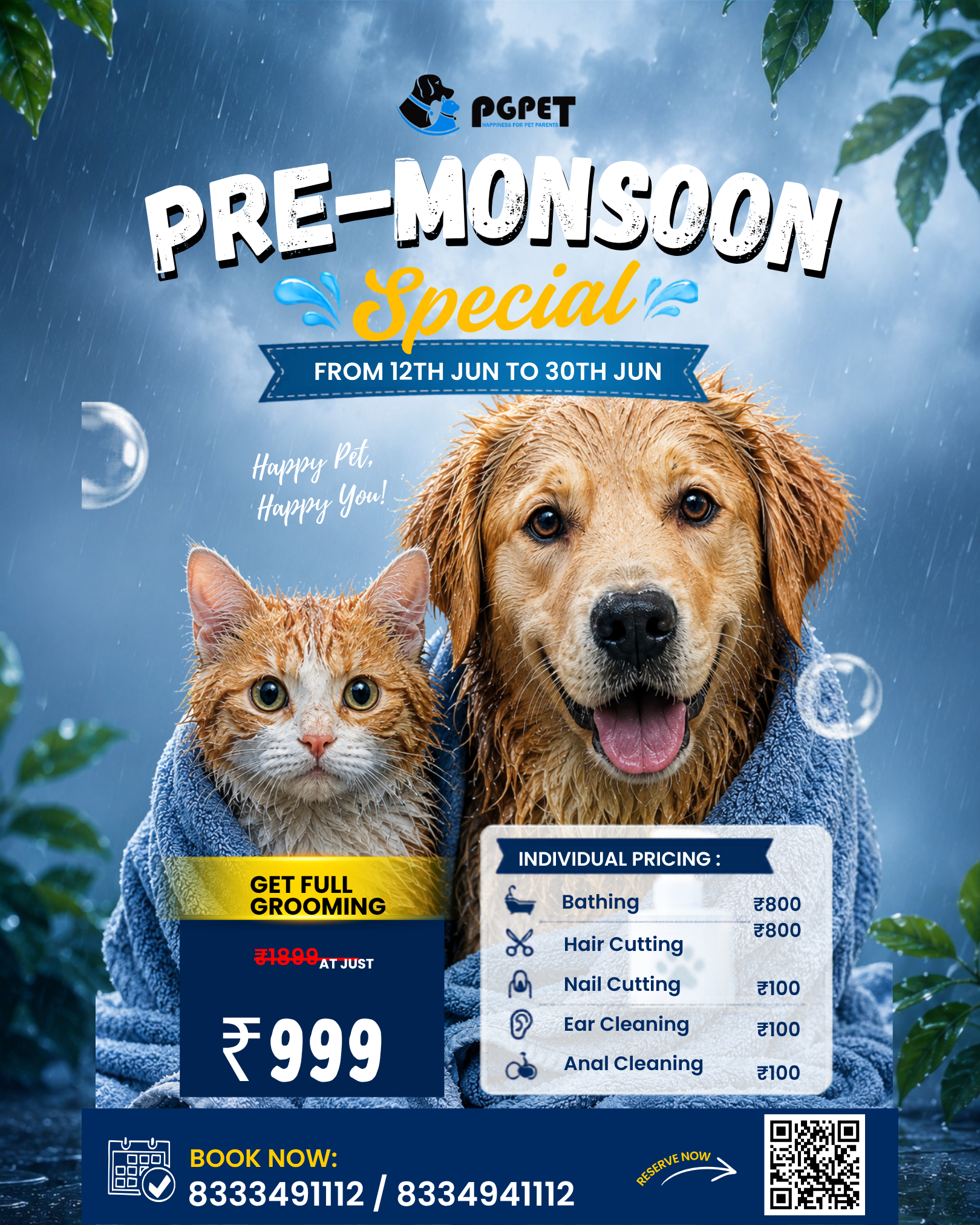 Pgpetsocial Facebook ad: PRE MONSOON SPECIAL