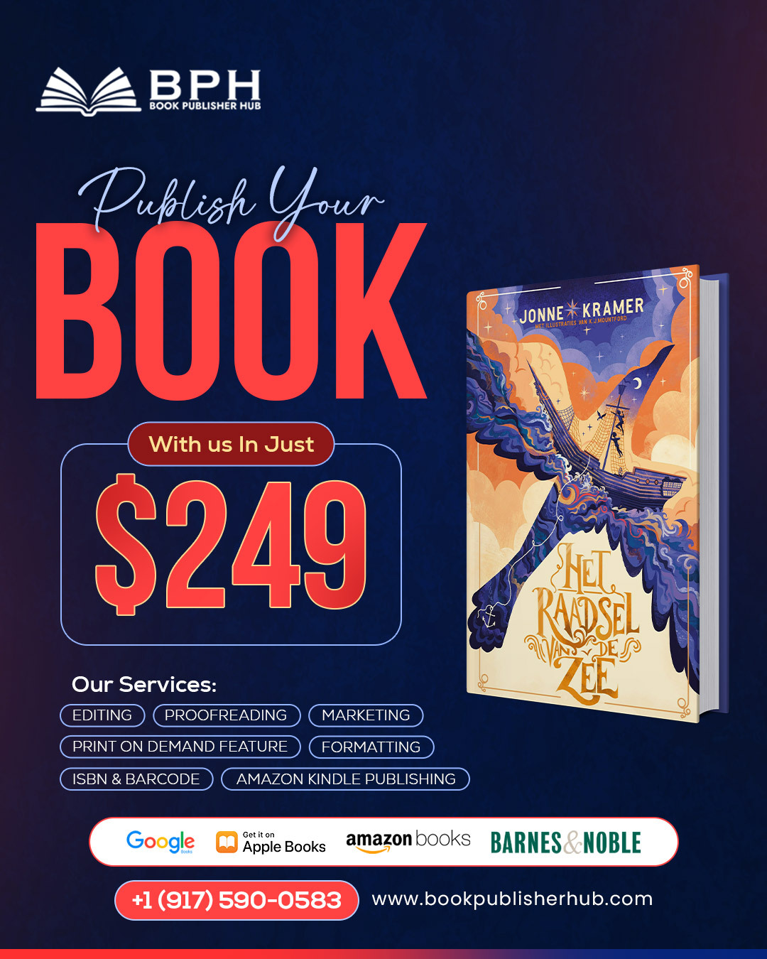 Book Publisher Hub Facebook ad