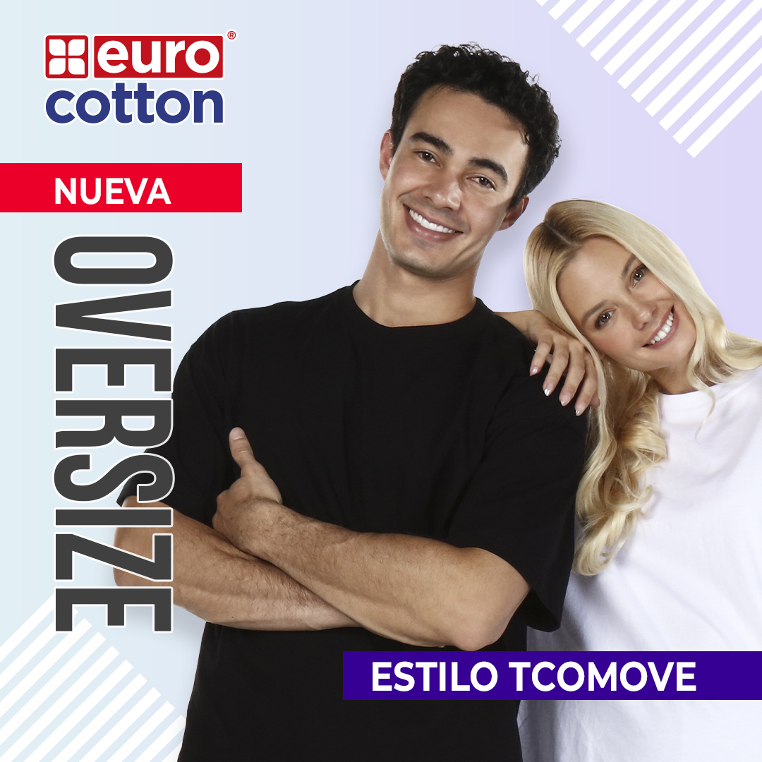 Euro Cotton Facebook ad: ¡Nueva playera oversize de cuello redondo!