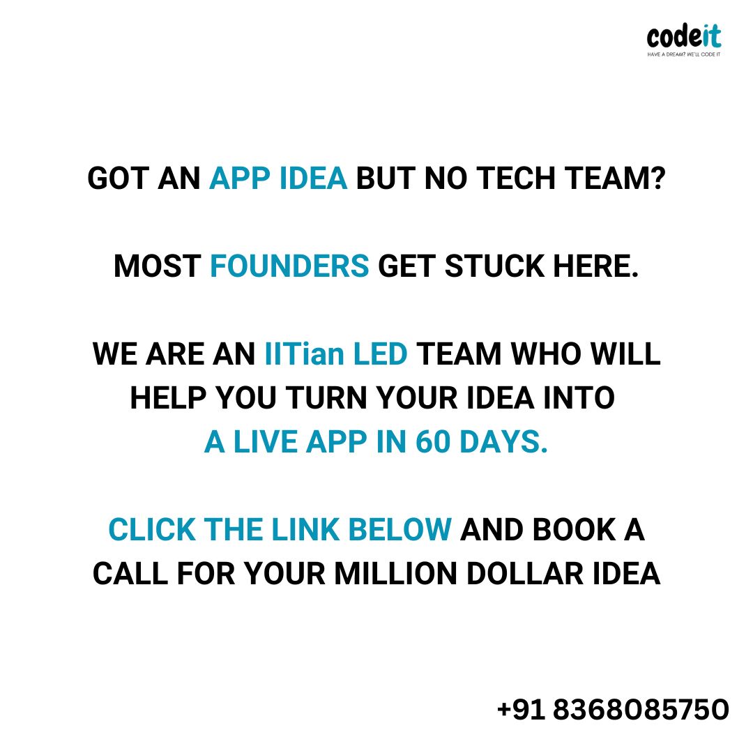 Codeit Facebook ad: Turn Your App Idea Into Reality in 60 Days