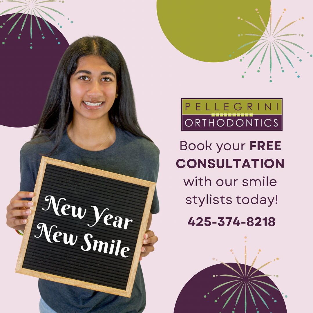 Pellegrini Orthodontics Facebook ad: The new year is the best time to…