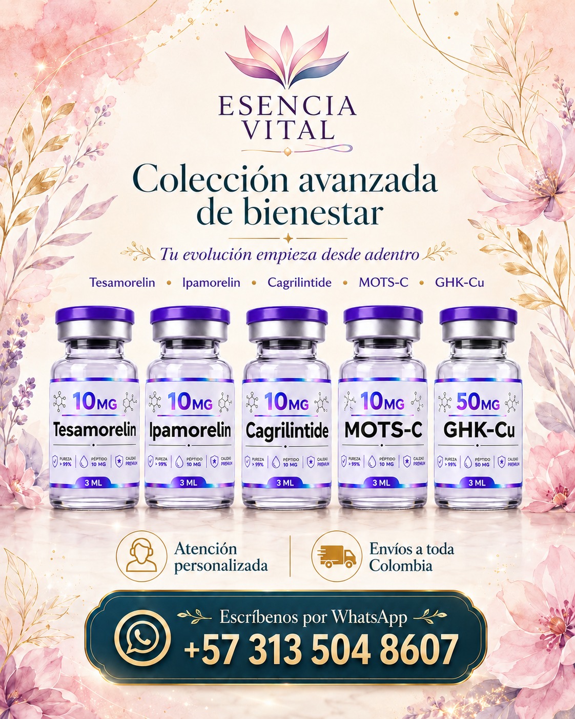 Esencia Vital Facebook ad: Tu bienestar no empieza de un día para…