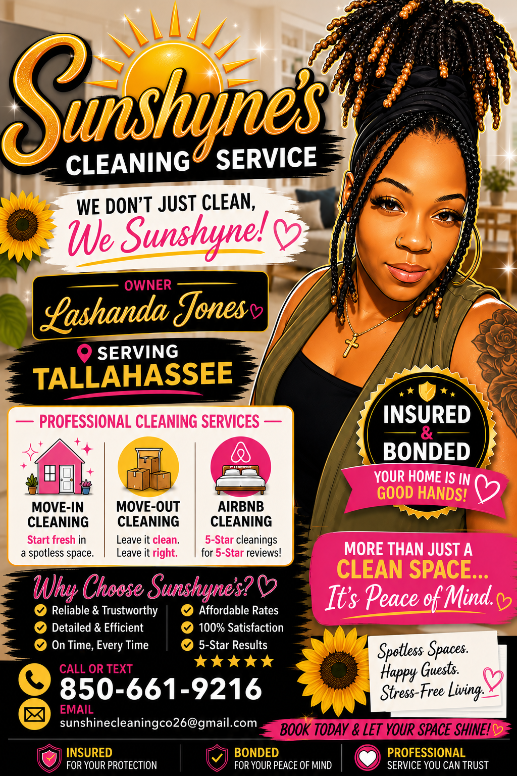 Sunshyne's Cleaning Service Facebook ad