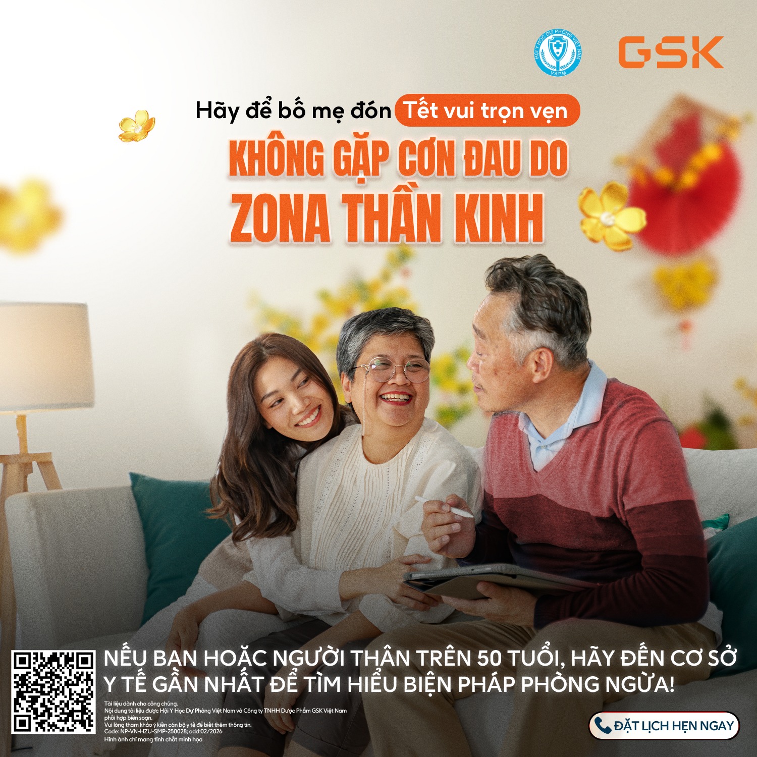 Tiêm Ngừa Gia Đình Facebook ad: Zona | Tiêm ngừa | GSK
