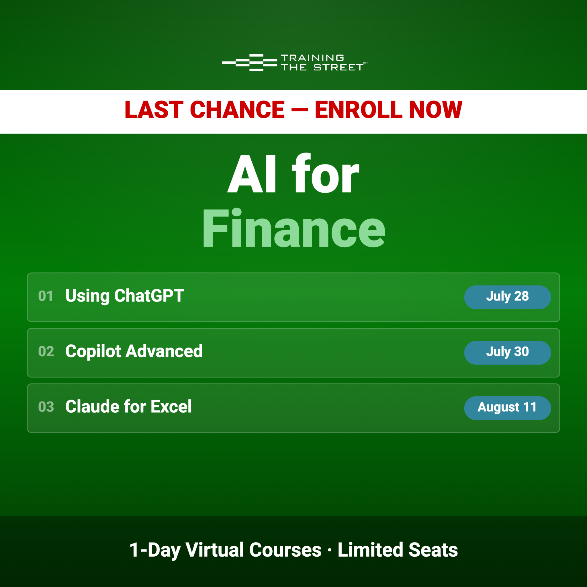 Training The Street Facebook ad